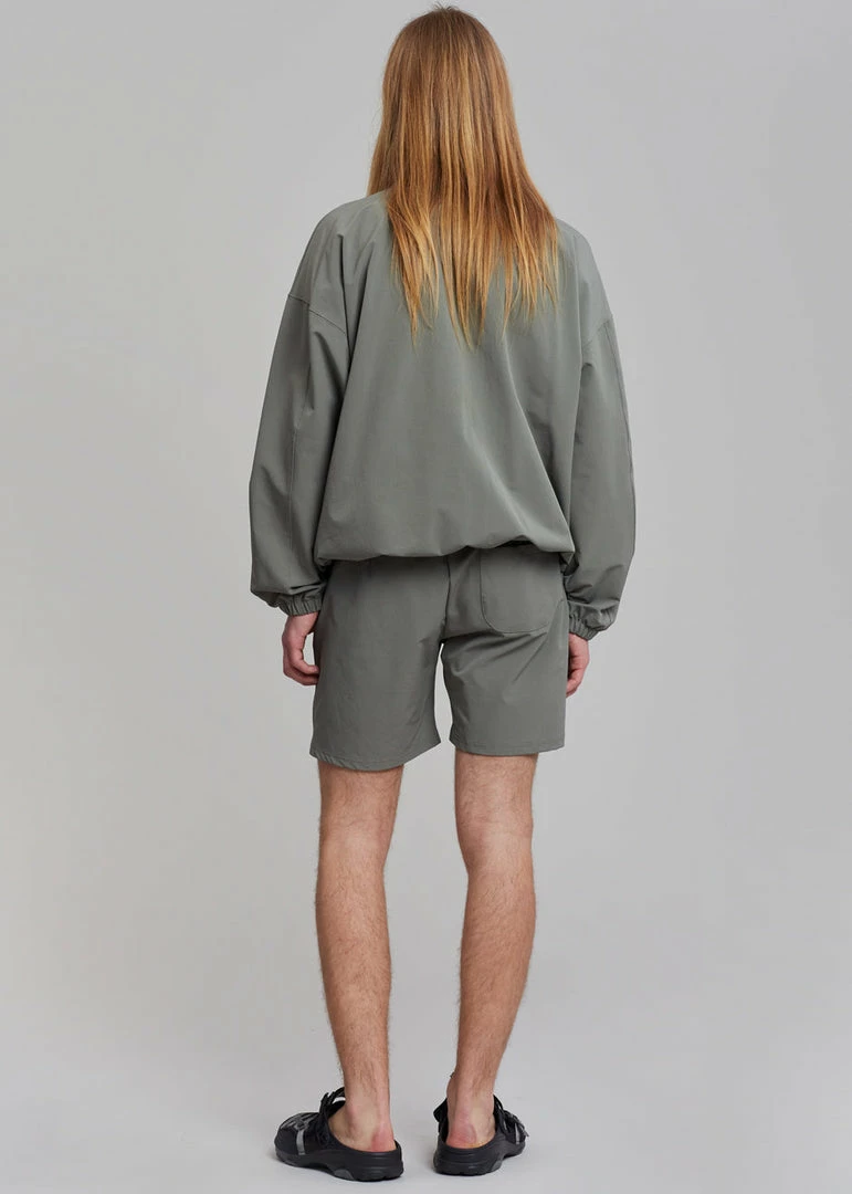 New π The Frankie Shop Men Guido Nylon Jacket - Grey π 6 The Frankie Shop Men Guido Nylon Jacket - Grey