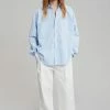 Hash Men Gus Oversized Shirt - Blue