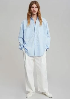 Hash Men Gus Oversized Shirt - Blue