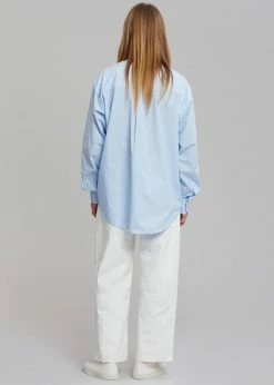 Hash Men Gus Oversized Shirt - Blue