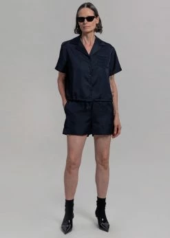 New π― Inch Hadi Satin Shorts - Navy β€οΈ 12 Inch Hadi Satin Shorts - Navy