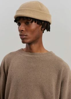 The Frankie Shop Hadrien Italian Recycled Cashmere Sweater - Taupe CLOTHING