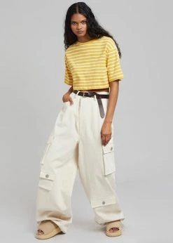 The Frankie Shop CLOTHING Hailey Oversized Cargo Pants - Beige
