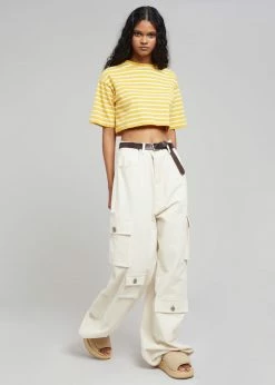 The Frankie Shop CLOTHING Hailey Oversized Cargo Pants - Beige