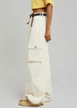 The Frankie Shop CLOTHING Hailey Oversized Cargo Pants - Beige