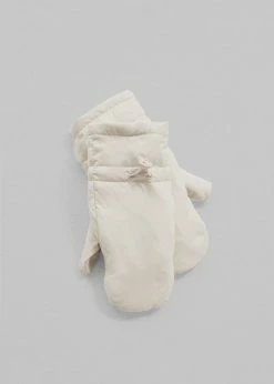 Cafe Noir Hal Puffy Mittens - Birch ACCESSORIES