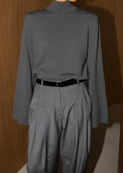 The Frankie Shop Hama Turtleneck - Charcoal CLOTHING