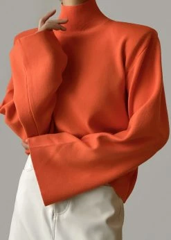 The Frankie Shop Hama Turtleneck - Tangerine CLOTHING