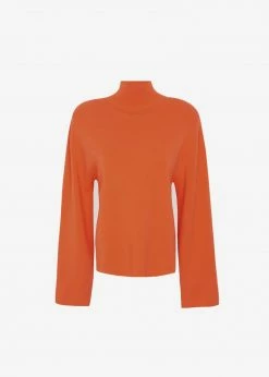 The Frankie Shop Hama Turtleneck - Tangerine CLOTHING