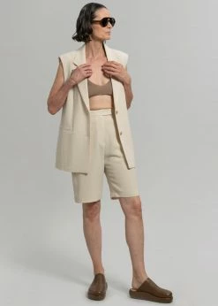 Blossom Hani Slit Pants - Beige