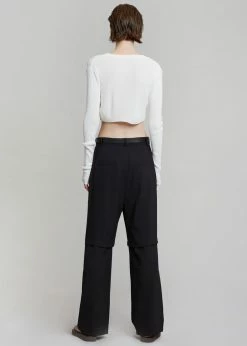 Blossom CLOTHING Hani Slit Pants - Black
