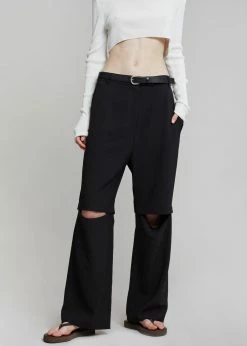 Blossom CLOTHING Hani Slit Pants - Black
