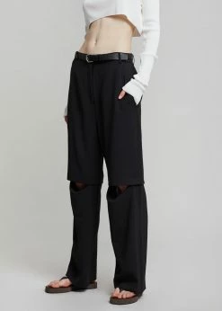 Blossom CLOTHING Hani Slit Pants - Black