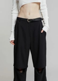 Blossom CLOTHING Hani Slit Pants - Black