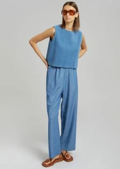 Siento Harper Vest - Medium Wash CLOTHING