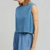 Siento Harper Vest - Medium Wash CLOTHING