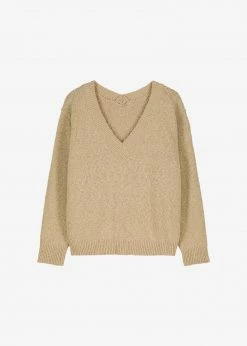 Paper Moon Hart V-Neck Sweater - Sahara
