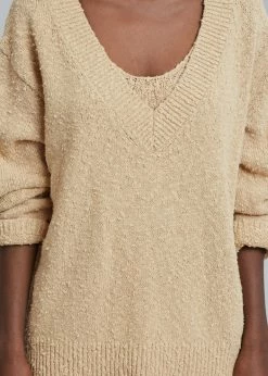 Paper Moon Hart V-Neck Sweater - Sahara