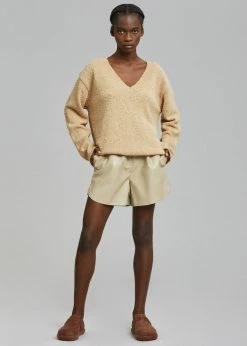 Paper Moon Hart V-Neck Sweater - Sahara