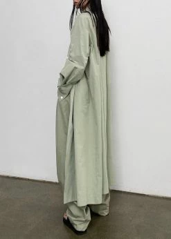 Inni Hattie Trench Coat - Sage CLOTHING