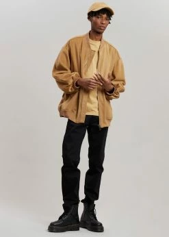 The Frankie Shop CLOTHING Hedy Bomber Jacket - Caramel