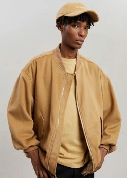 The Frankie Shop CLOTHING Hedy Bomber Jacket - Caramel
