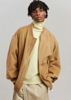 The Frankie Shop CLOTHING Hedy Bomber Jacket - Caramel