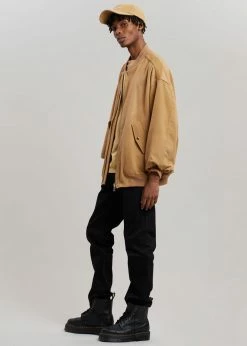 The Frankie Shop CLOTHING Hedy Bomber Jacket - Caramel