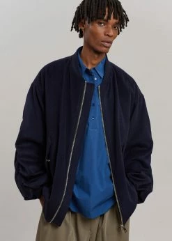 The Frankie Shop Hedy Bomber Jacket - Deep Navy