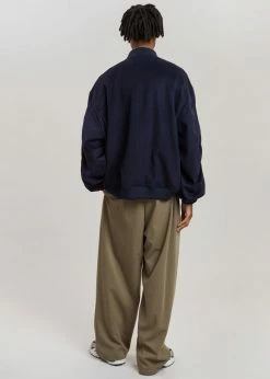 The Frankie Shop Hedy Bomber Jacket - Deep Navy