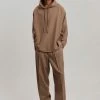 The Frankie Shop Heith Flanelle Hoodie - Hazelnut Men