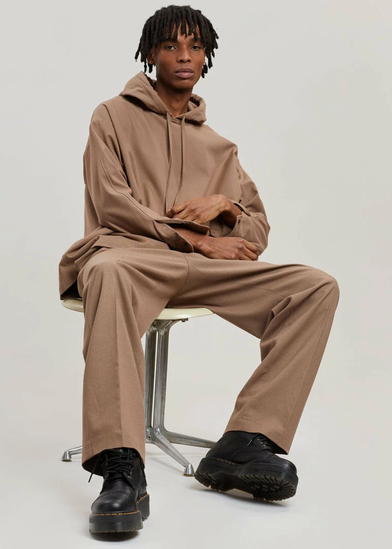 Cheap π The Frankie Shop Heith Flanelle Hoodie - Hazelnut Men π 6 The Frankie Shop Heith Flanelle Hoodie - Hazelnut Men