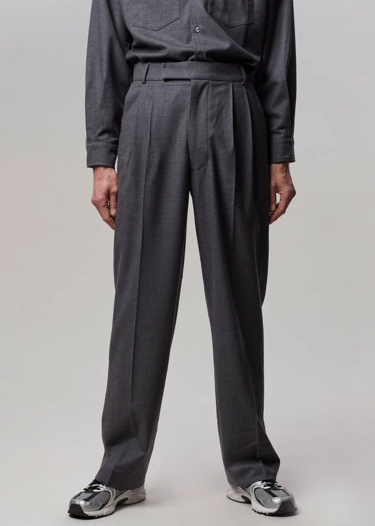 Promo π₯ The Frankie Shop Heith Flanelle Suit Pants - Charcoal Men π 1 The Frankie Shop Heith Flanelle Suit Pants - Charcoal Men