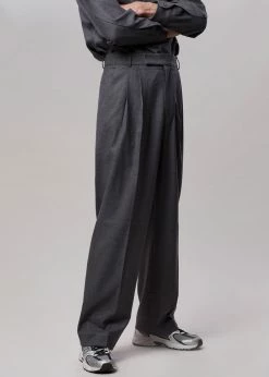 Promo π₯ The Frankie Shop Heith Flanelle Suit Pants - Charcoal Men π 9 The Frankie Shop Heith Flanelle Suit Pants - Charcoal Men