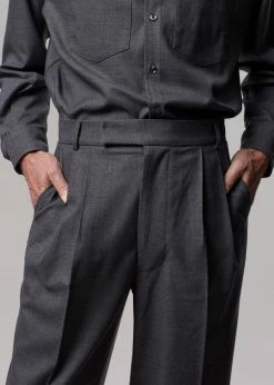 Promo π₯ The Frankie Shop Heith Flanelle Suit Pants - Charcoal Men π 8 The Frankie Shop Heith Flanelle Suit Pants - Charcoal Men