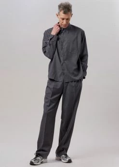 Promo π₯ The Frankie Shop Heith Flanelle Suit Pants - Charcoal Men π 10 The Frankie Shop Heith Flanelle Suit Pants - Charcoal Men