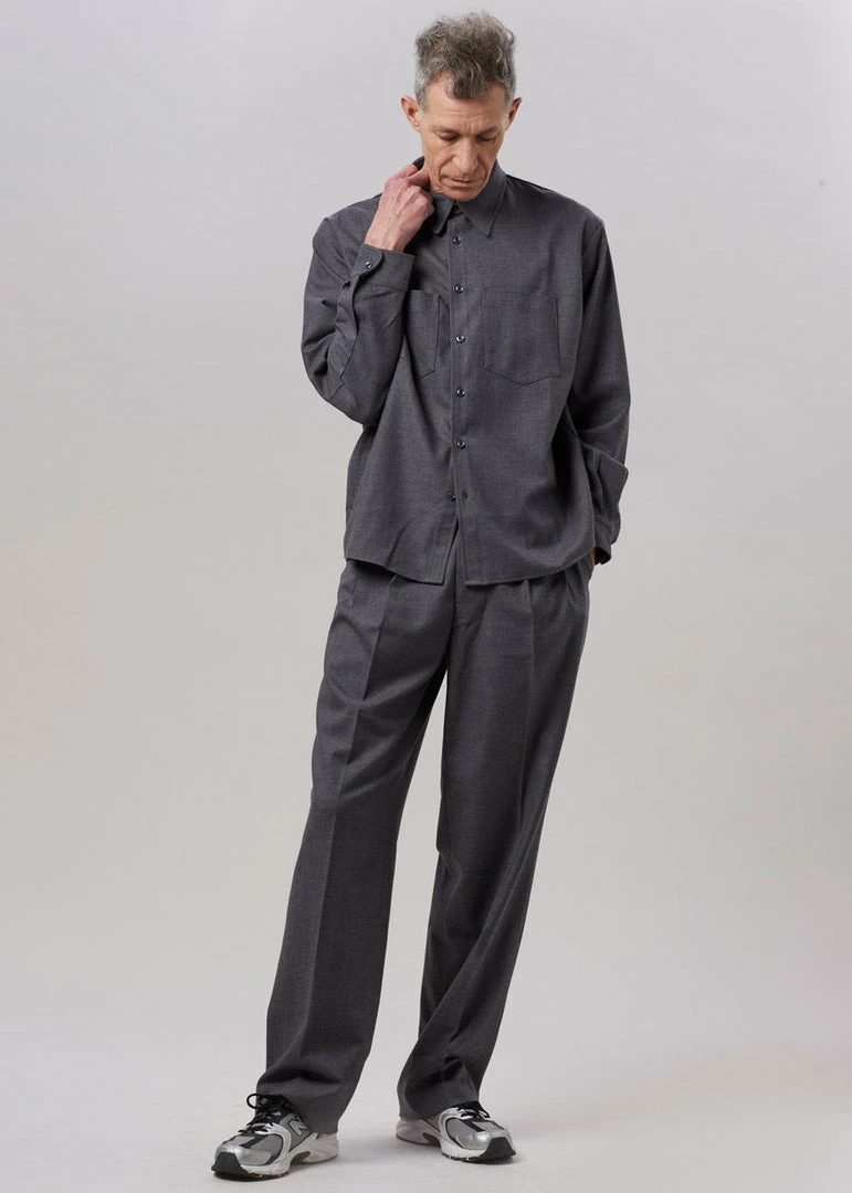 Promo π₯ The Frankie Shop Heith Flanelle Suit Pants - Charcoal Men π 5 The Frankie Shop Heith Flanelle Suit Pants - Charcoal Men