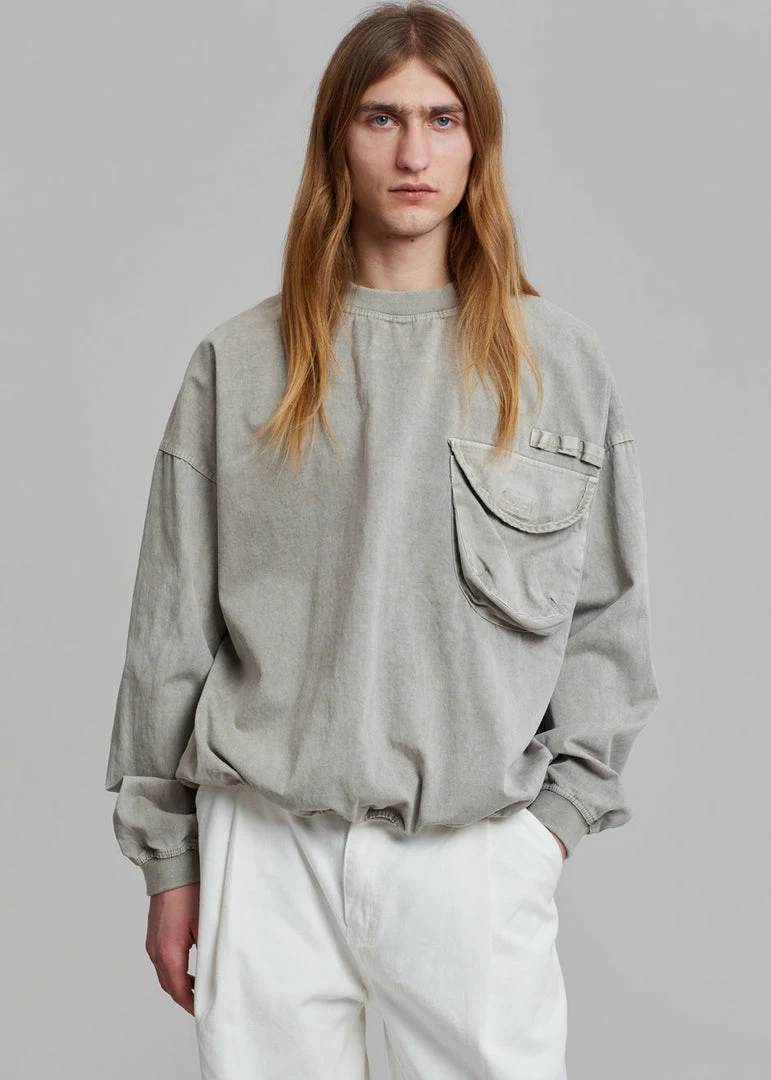 Promo π The Frankie Shop Men Hez Sweatshirt - Light Grey β¨ 5 The Frankie Shop Men Hez Sweatshirt - Light Grey