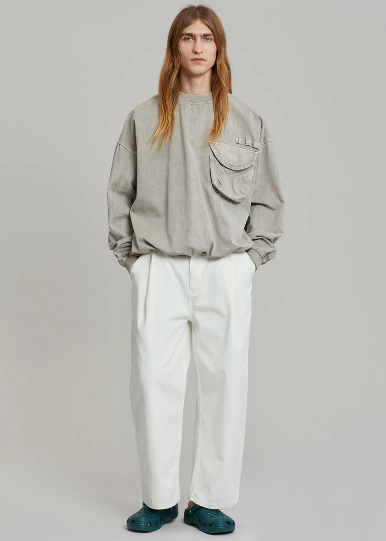 Promo π The Frankie Shop Men Hez Sweatshirt - Light Grey β¨ 3 The Frankie Shop Men Hez Sweatshirt - Light Grey