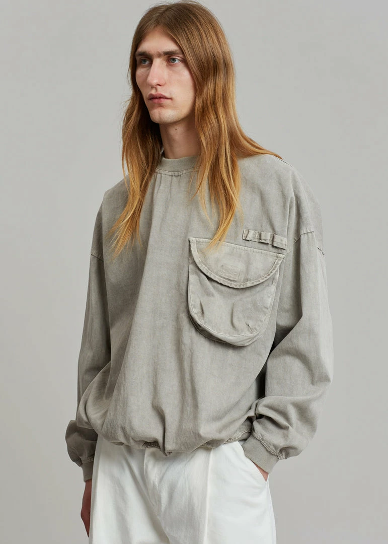 Promo π The Frankie Shop Men Hez Sweatshirt - Light Grey β¨ 1 The Frankie Shop Men Hez Sweatshirt - Light Grey