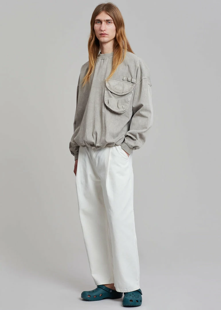 Promo π The Frankie Shop Men Hez Sweatshirt - Light Grey β¨ 4 The Frankie Shop Men Hez Sweatshirt - Light Grey