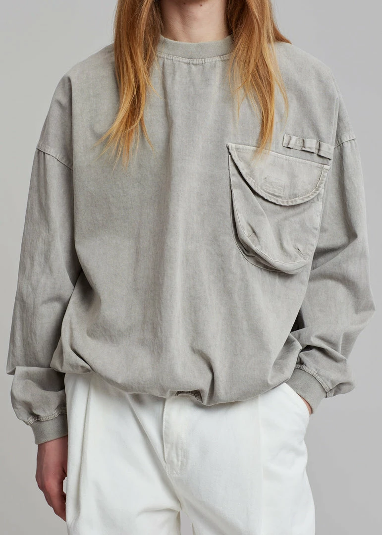 Promo π The Frankie Shop Men Hez Sweatshirt - Light Grey β¨ 2 The Frankie Shop Men Hez Sweatshirt - Light Grey