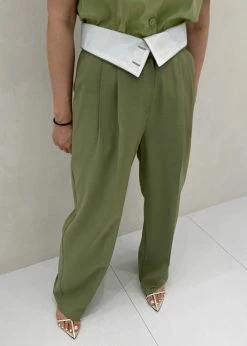 Beside You Holi Pants - Olive CLOTHING