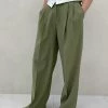 Beside You Holi Pants - Olive CLOTHING