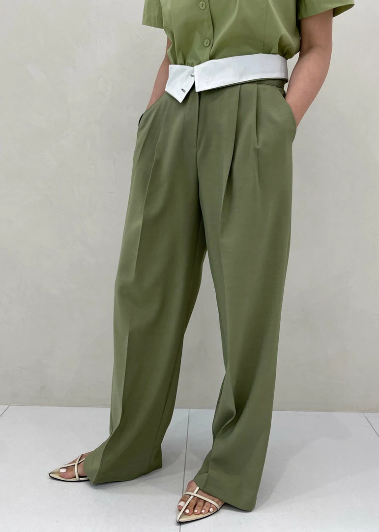 Budget 🤩 Beside You Holi Pants - Olive CLOTHING 😍 1 Beside You Holi Pants - Olive CLOTHING