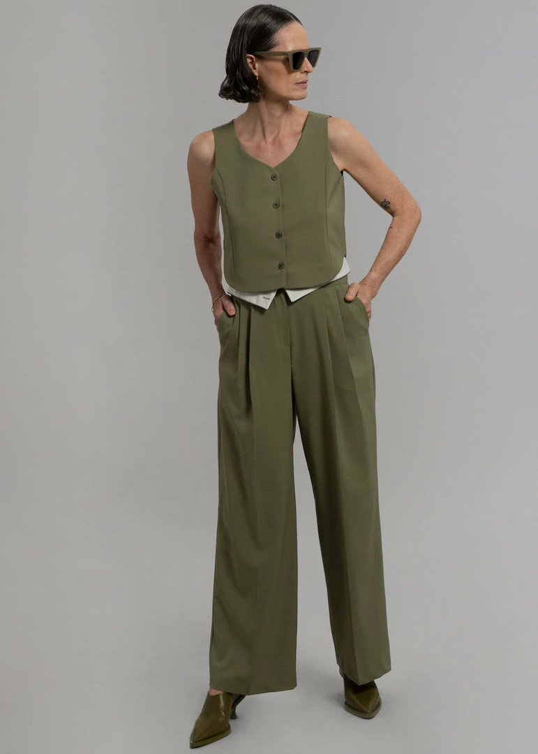 Promo π₯ Beside You CLOTHING Holi Vest - Olive β 1 Beside You CLOTHING Holi Vest - Olive