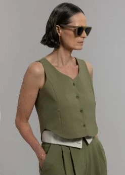 Promo π₯ Beside You CLOTHING Holi Vest - Olive β 9 Beside You CLOTHING Holi Vest - Olive