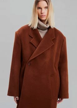 Paper Moon Holly Oversized Coat - Amber CLOTHING