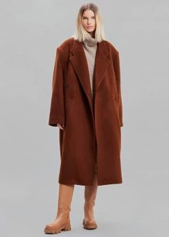 Paper Moon Holly Oversized Coat - Amber CLOTHING