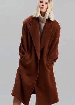 Paper Moon Holly Oversized Coat - Amber CLOTHING